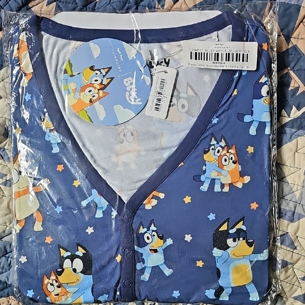 Little Sleepies Bluey Dance PJ Top